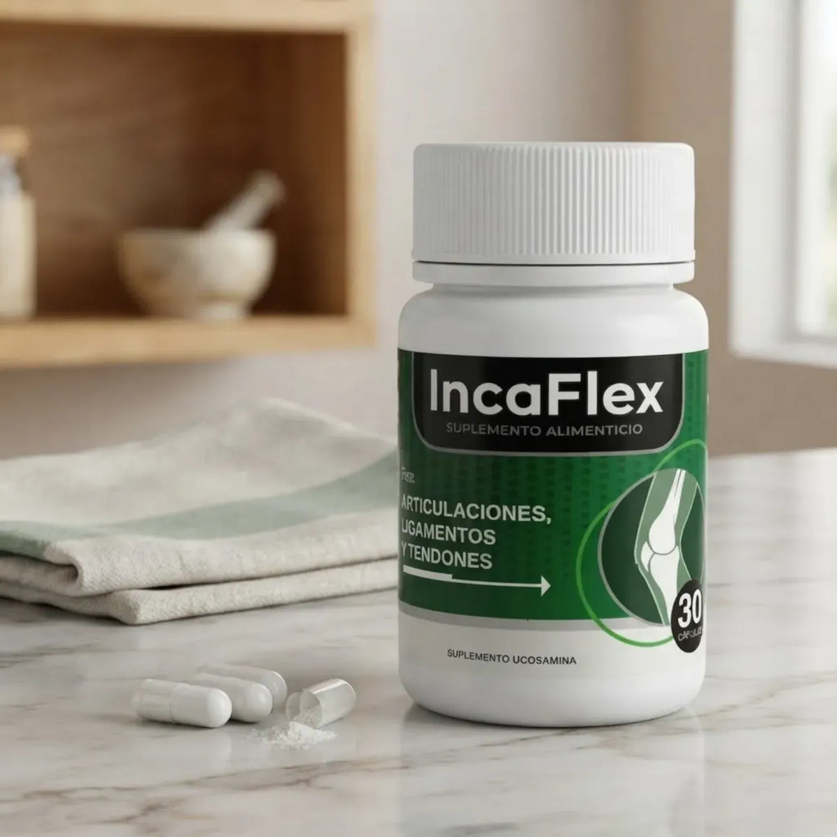 Suplemento Alimenticio IncaFlex 30 capsulas Ayuda a Articulaciones , Ligamentos y Tendones