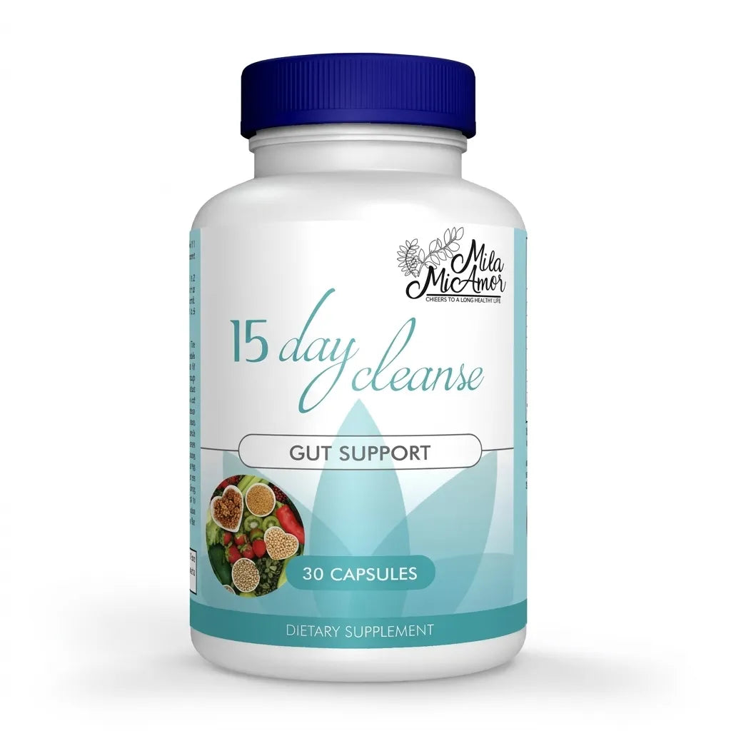 Milamiamor Apoyo Intestinal y Colon 30 Cápsulas | Fórmula de 15 días para apoyar la regularidad intestinal | Con Senna, Cáscara Sagrada y Psyllium | Con Aloe Vera, Linaza y Probióticos | Suplemento alimenticio