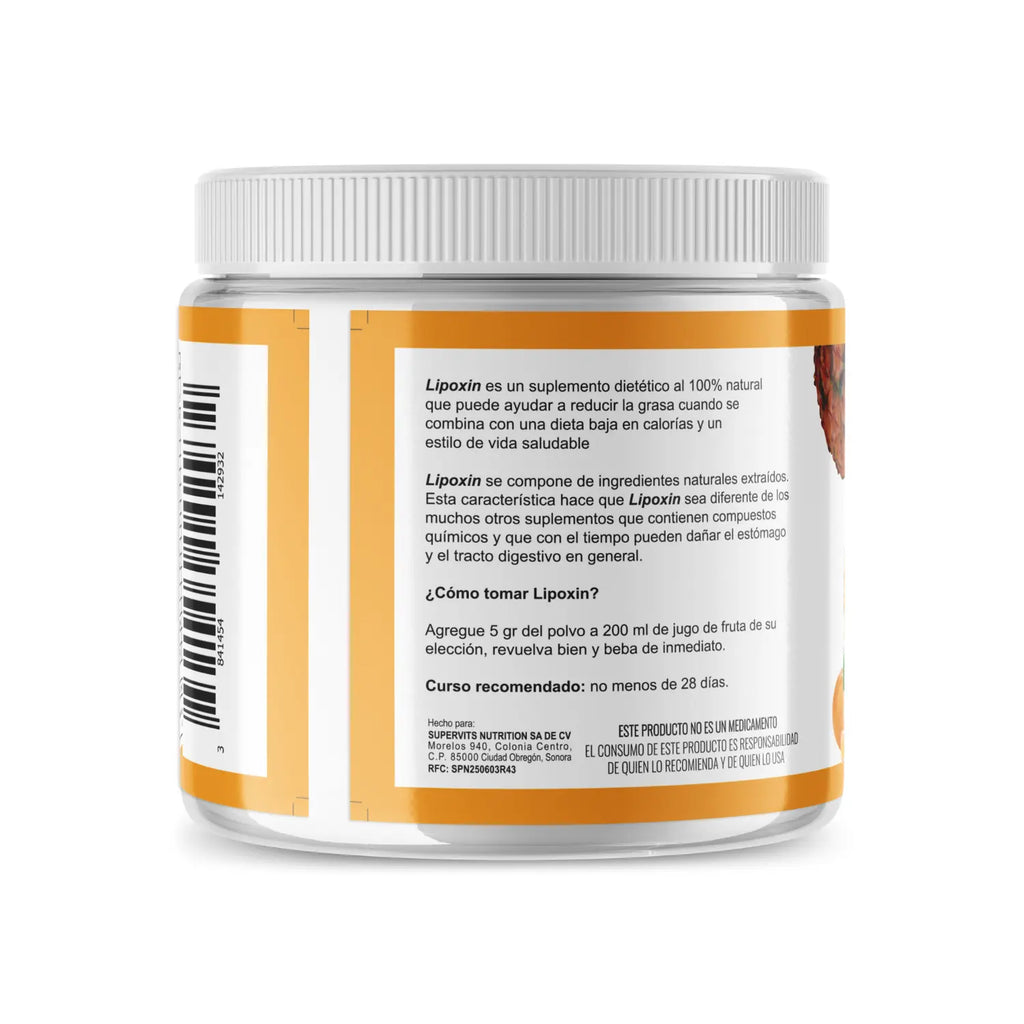 Lipoxin Reducción De Grasa Sabor Mandarina 220 Gramos Sfn