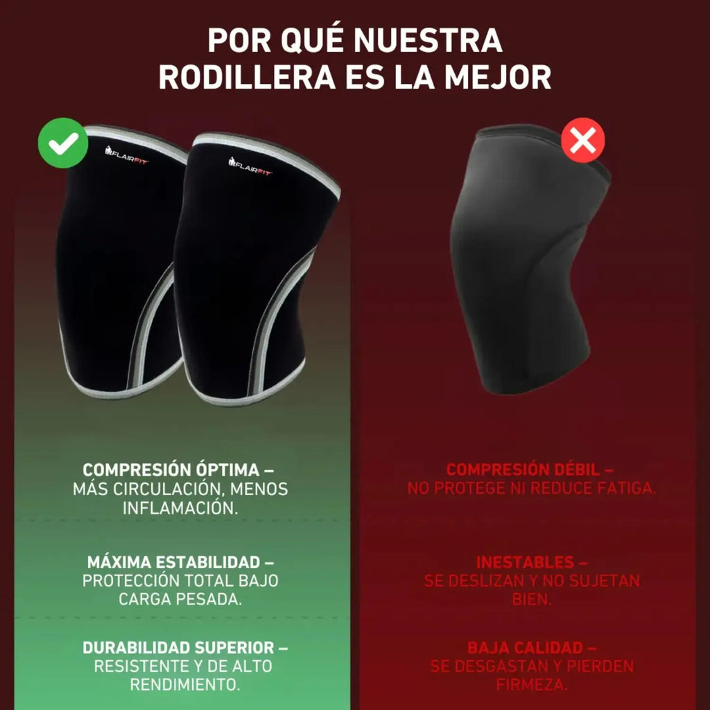 Flairfit Par De Rodilleras Deportivas Neopreno Grande Sfn (Mercado libre)