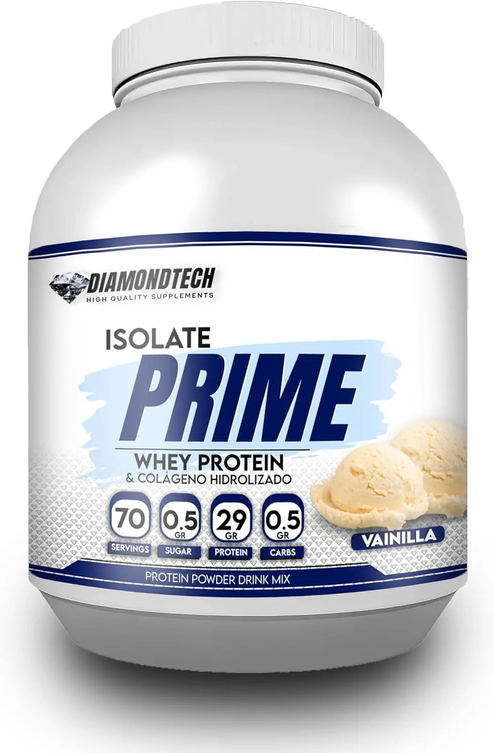 DiamondTech isolate Proteína Prime colageno 5lb sfn vainilla