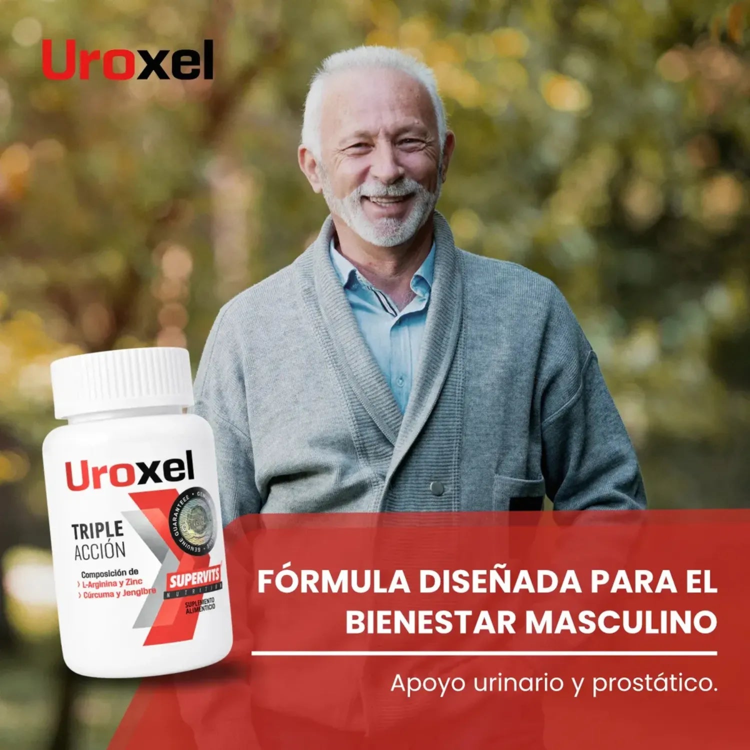 Supervits Uroxel L-Arginina Apoyo Para Próstata 100 capsulas