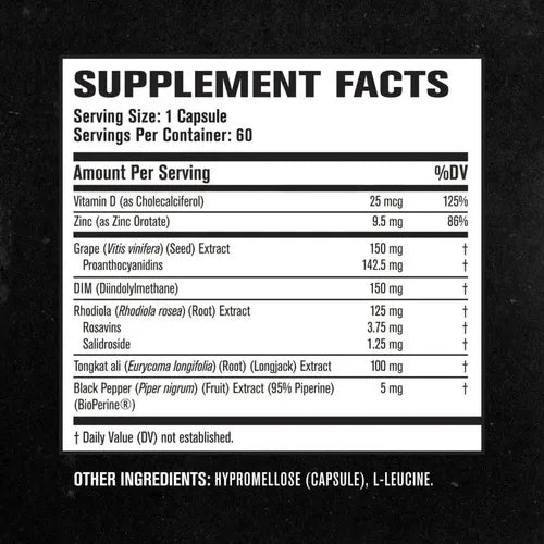 Jacked Factory Andro Surge | 60 cápsulas vegetales | metabolismo de estrógenos y soporte hormonal