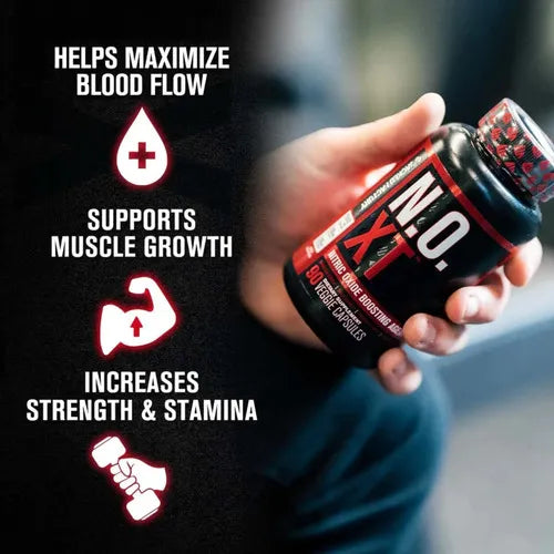 Jacked Factory N.O. XT | 90 Cápsulas Vegetales | Óxido Nítrico | Rendimiento y Resistencia Muscular | Suplemento Alimenticio