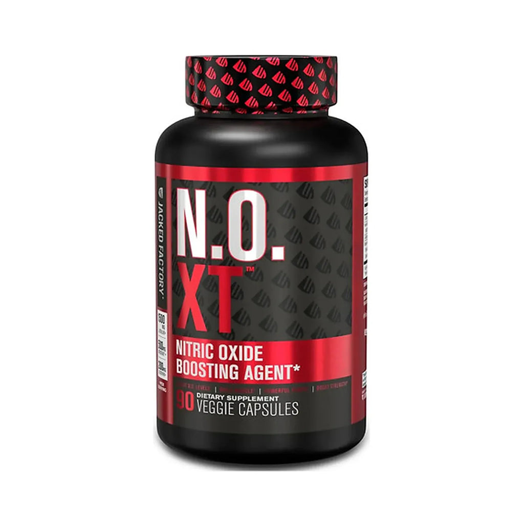 Jacked Factory N.O. XT | 90 Cápsulas Vegetales | Óxido Nítrico | Rendimiento y Resistencia Muscular | Suplemento Alimenticio