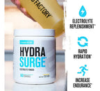Jacked Factory HydraSurge | 60 Porciones | Sabor Lemonade | Hidratación y Electrolitos | Rendimiento y Recuperación Muscular | Suplemento Alimenticio