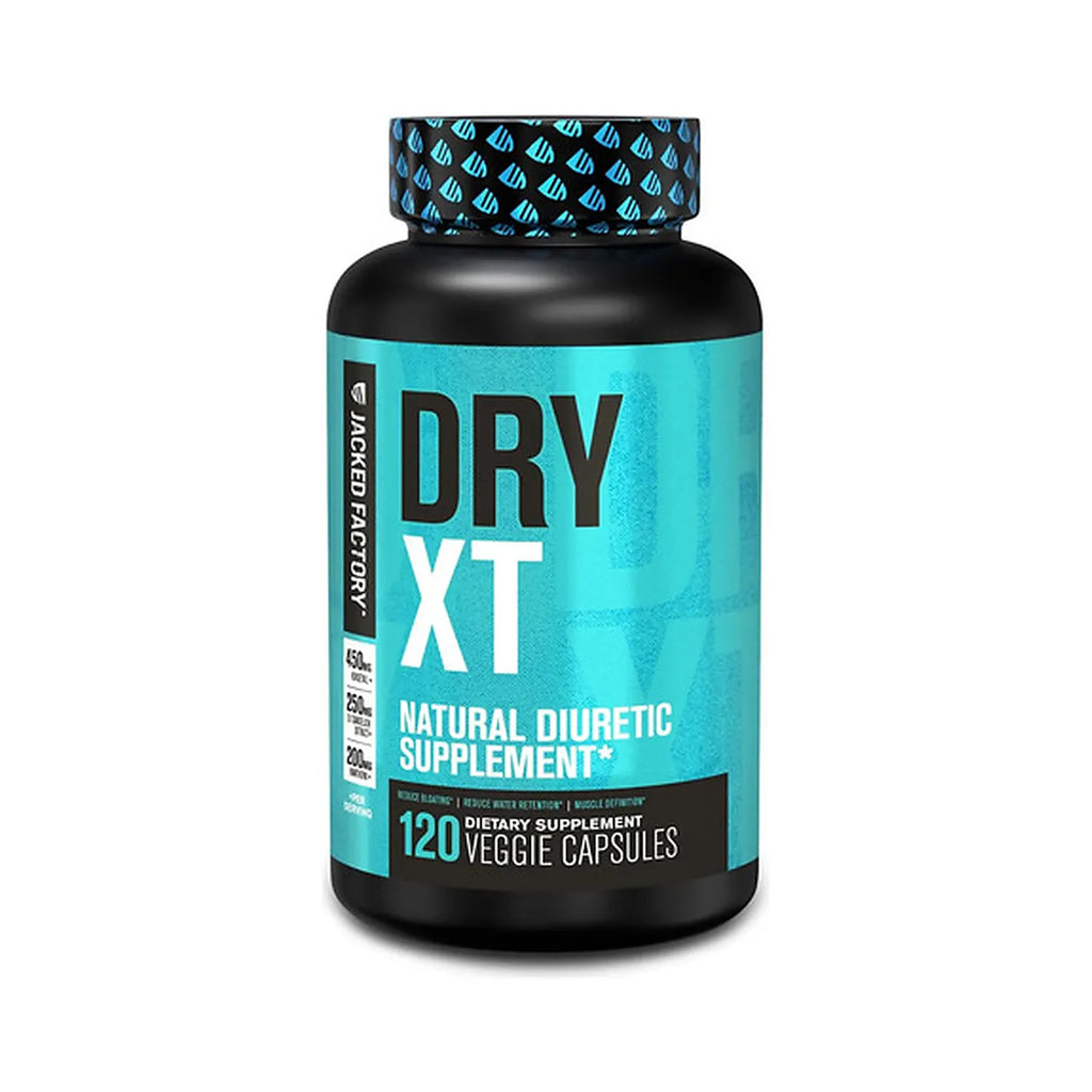 Jacked Factory Dry XT | 120 Cápsulas Vegetales | Equilibrio de Líquidos | Definición Muscular y Bienestar Físico | Suplemento Alimenticio