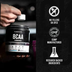 Jacked Factory BCAA | 30 servicios | Fruit Punch | Aminoácidos de cadena ramificada | Suplemento alimenticio