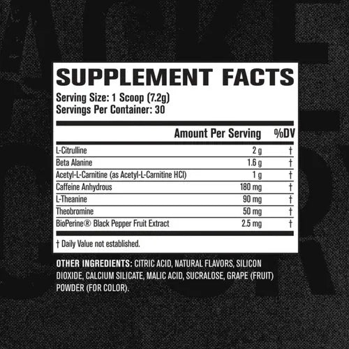 Jacked Factory NitroSurge Shred | 30 Porciones | Sabor Blueberry Lemonade | Energía y Rendimiento Deportivo | Pre Entrenamiento Termogénico | Suplemento Alimenticio
