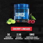 Jacked Factory Growth Surge | 30 Porciones | Sabor Cherry Limeade | Recuperación y Desarrollo Muscular | Post Entrenamiento | Suplemento Alimenticio