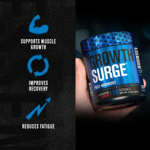 Jacked Factory Growth Surge | 30 Porciones | Sabor Cherry Limeade | Recuperación y Desarrollo Muscular | Post Entrenamiento | Suplemento Alimenticio