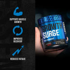 Jacked Factory Growth Surge | 30 Porciones | Sabor Cherry Limeade | Recuperación y Desarrollo Muscular | Post Entrenamiento | Suplemento Alimenticio
