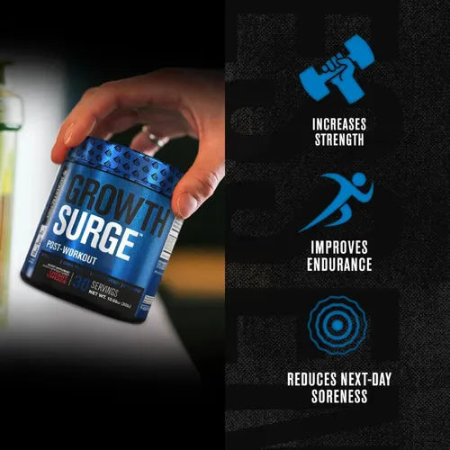 Jacked Factory Growth Surge | 30 Porciones | Sabor Cherry Limeade | Recuperación y Desarrollo Muscular | Post Entrenamiento | Suplemento Alimenticio