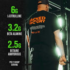 Jacked Factory NitroSurge | 60 Porciones | Sabor Blue Raspberry | Energía, Fuerza y Concentración | Pre Entrenamiento | Suplemento Alimenticio