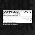 Jacked Factory Creatina Monohidratada | 1000 g | Fuerza y Rendimiento Muscular | Recuperación y Potencia Física | Suplemento Alimenticio