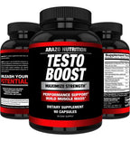 Arazo Nutrition TestoBoost | Tribulus Terrestris | 90 Cápsulas | Zinc y Magnesio | Rendimiento Físico | Suplemento Alimenticio