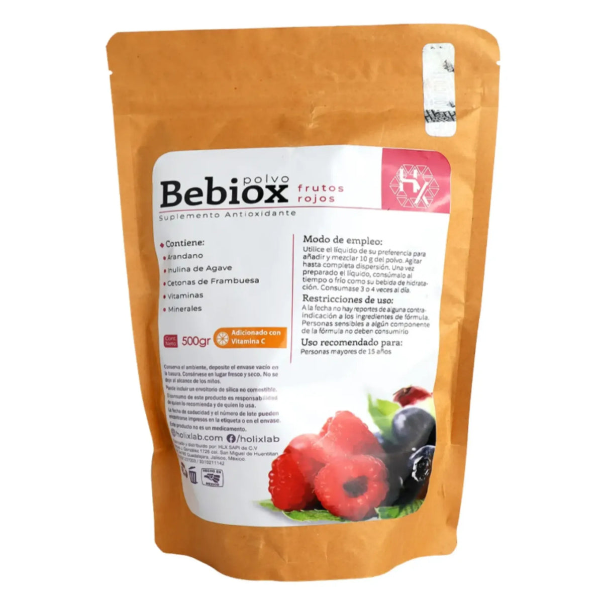 HOLIX LAB BEBIOX FRUTOS ROJOS 500 GR