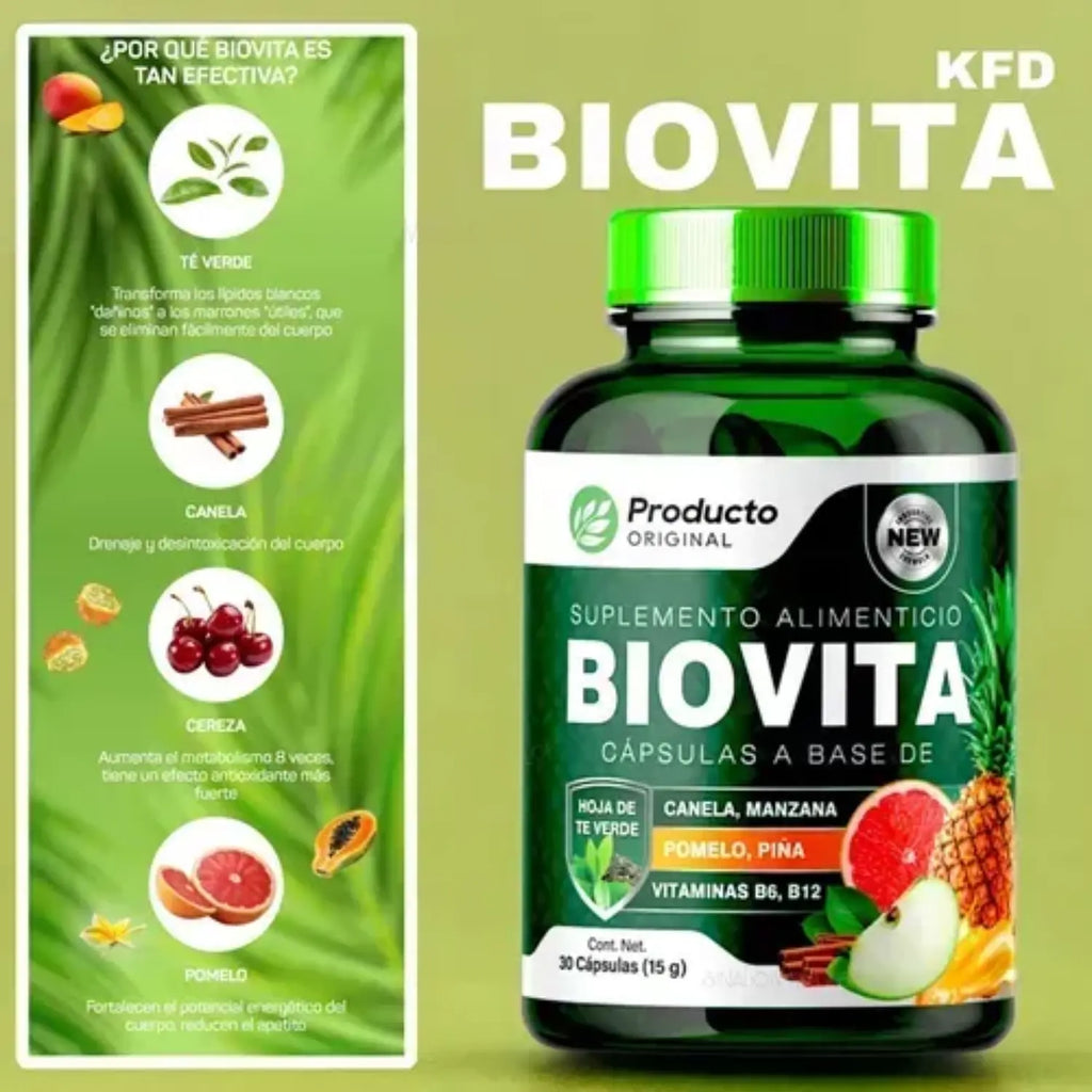 Biovita Aceleración Metabolismo Y Disminuir Ansias 30capssfn