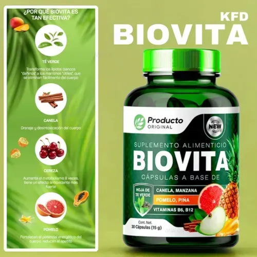 Biovita Aceleración Metabolismo Y Disminuir Ansias 30capssfn