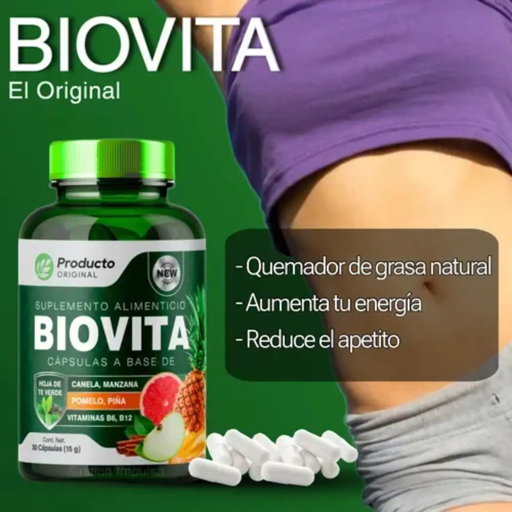 Biovita Aceleración Metabolismo Y Disminuir Ansias 30capssfn