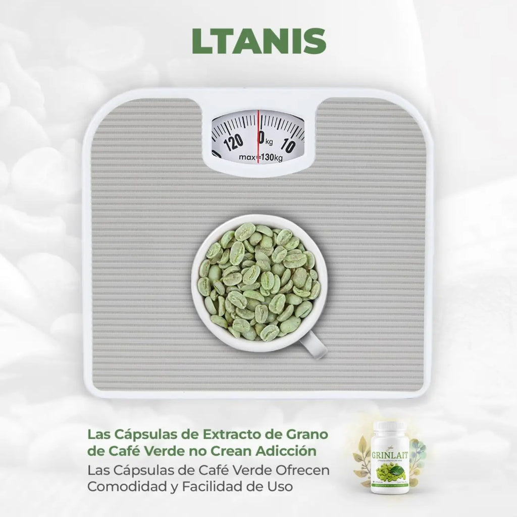 Supervits Café Verde Grinlait Ltanis Extracto Grano Original 30 capsulas