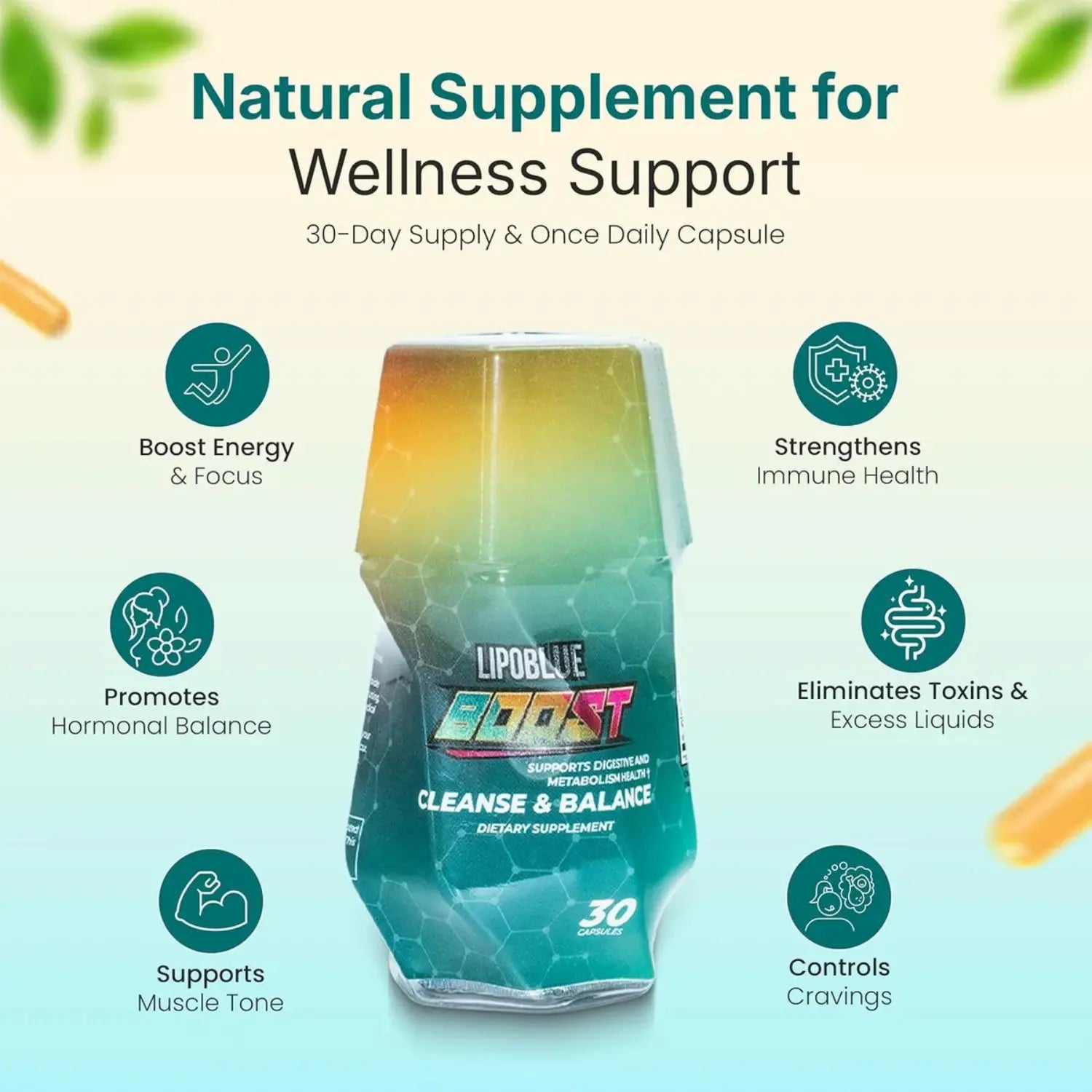 Lipoblue Boost Cleanse & Balance 30 Cap