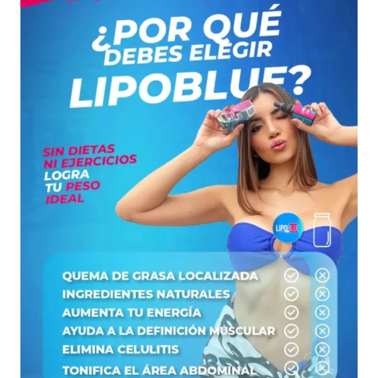 Lipo Blue Termogenico supreso de apetito 30 capsulas
