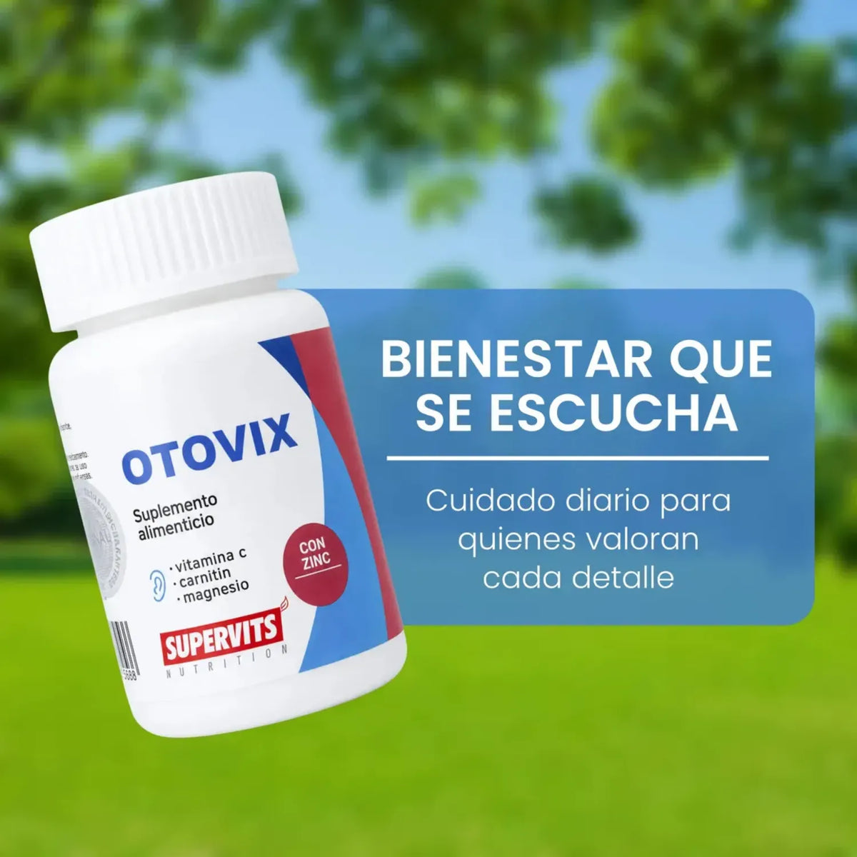 Supervits Suplemento Otovix ayuda al Sistema Auditivo100 capsulas