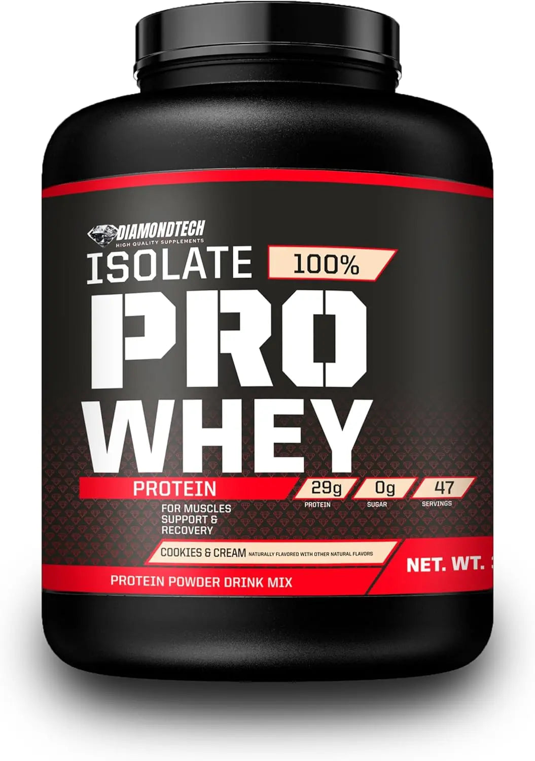 DiamondTech Proteína isolate pro whey 5lbs sfn cookies and cream