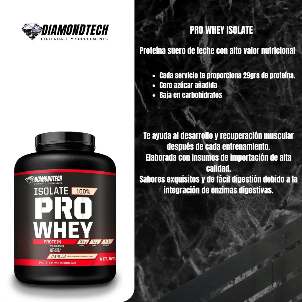 DiamondTech Proteína isolate pro whey 5lbs sfn MOKA