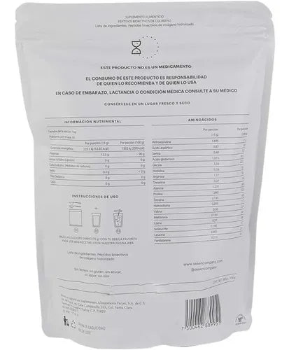 Sesen Colágeno Hidrolizado Clásico | 500 g | Sin Sabor | Cuidado de la Piel y Articulaciones | Bienestar General | Suplemento Alimenticio