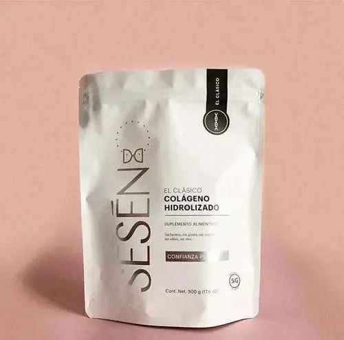 Sesen Colágeno Hidrolizado Clásico | 500 g | Sin Sabor | Cuidado de la Piel y Articulaciones | Bienestar General | Suplemento Alimenticio