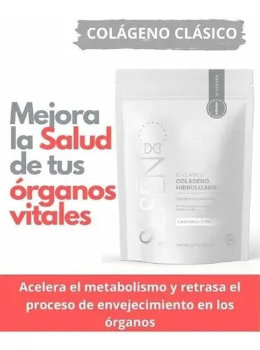 Sesen Colágeno Hidrolizado Clásico | 500 g | Sin Sabor | Cuidado de la Piel y Articulaciones | Bienestar General | Suplemento Alimenticio